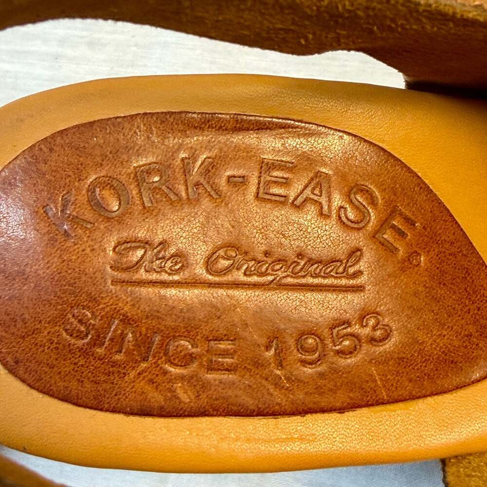 Kork-Ease Vanya Tan Leather Mary Jane Platform Wedge Sandals Size 7M - Picture 8 of 11
